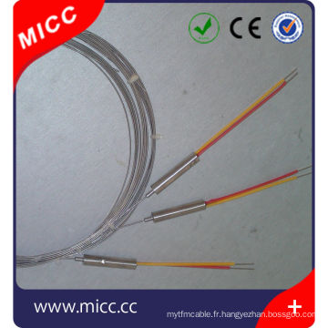 vitesse de réaction rapide 0,25 mm, 0,5 mm, 1 mm dia superfine type k sondes à thermocouple